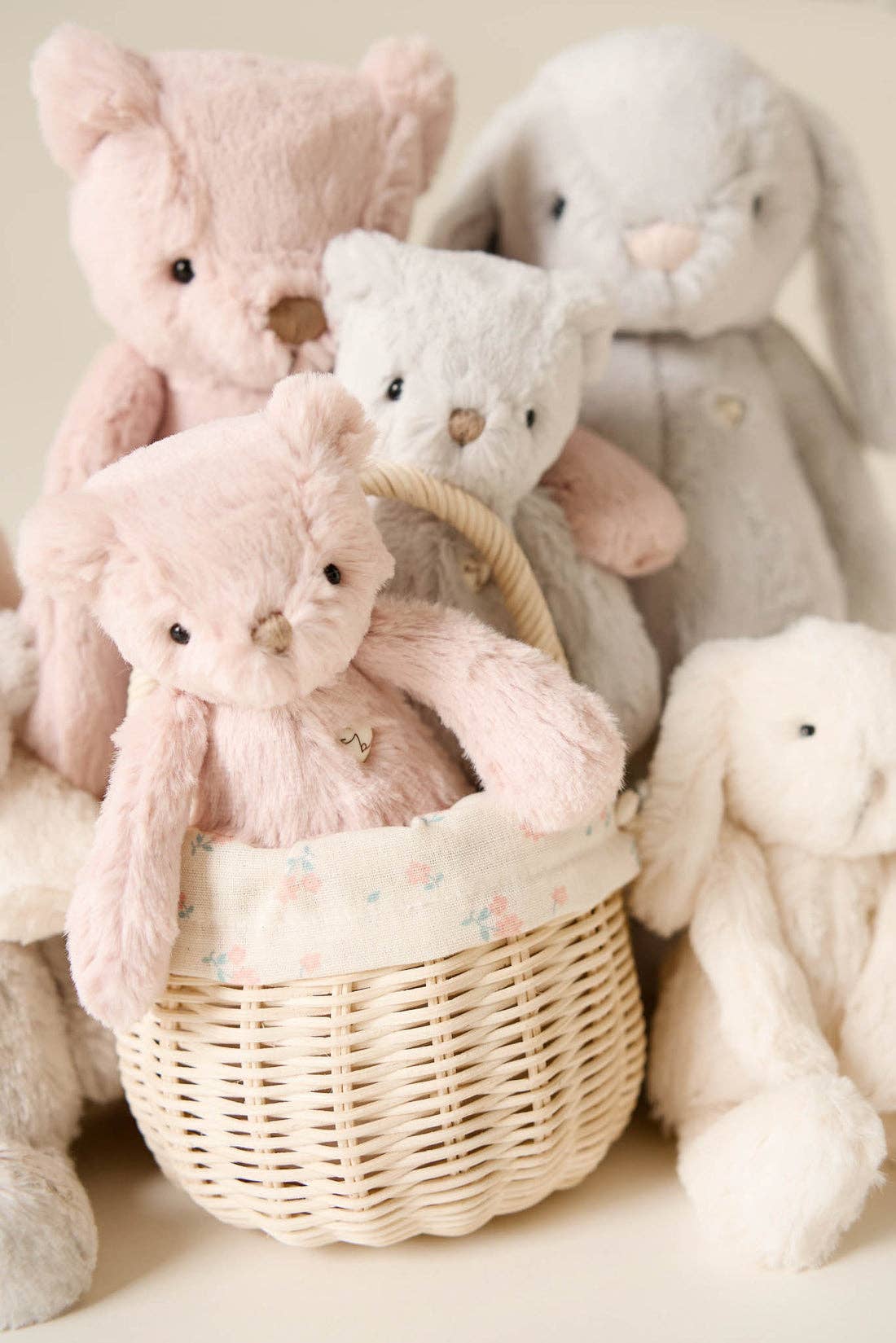 Plush Teddy Bear - Powder Pink