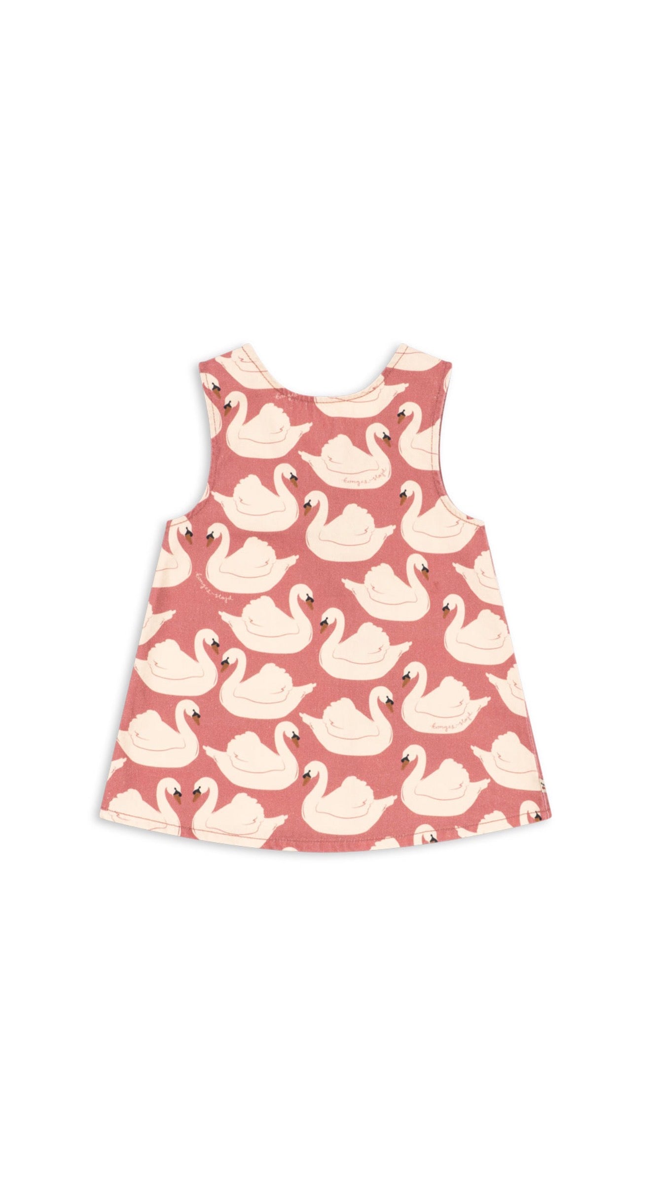 Magot Bow Dress GOTS - Swan Rose