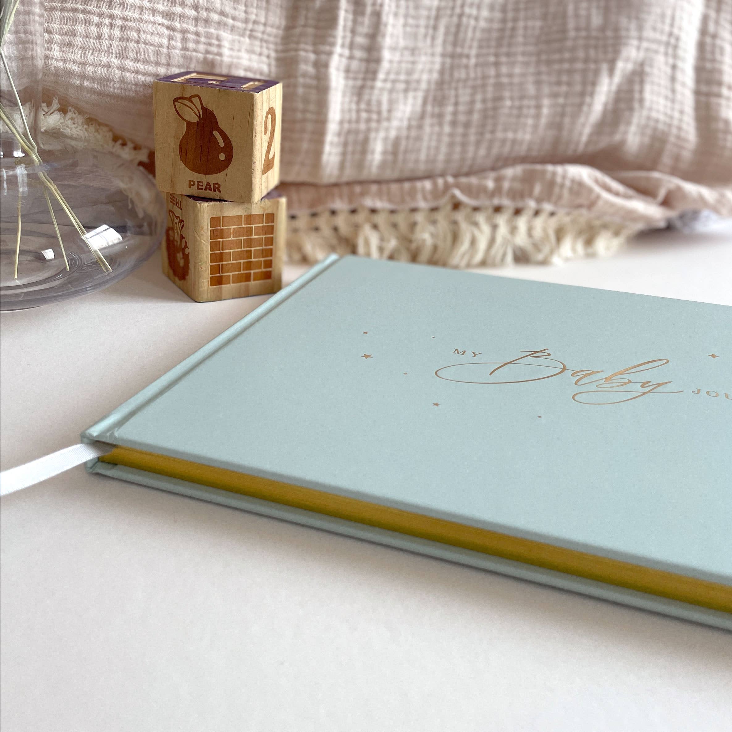 My Baby Journal (Aqua) gift for new parents, keepsake book