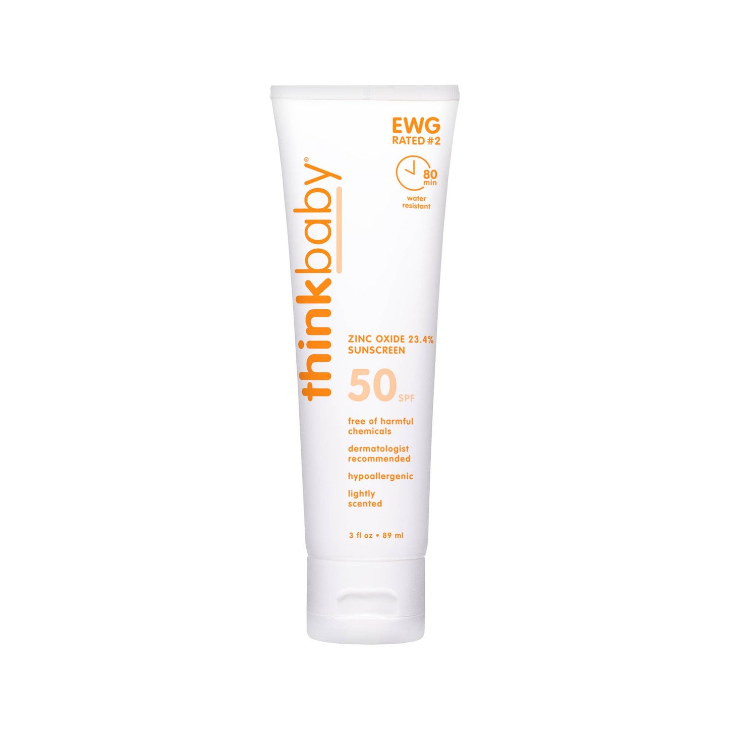 Thinkbaby Safe Sunscreen Spf 50+: 6oz