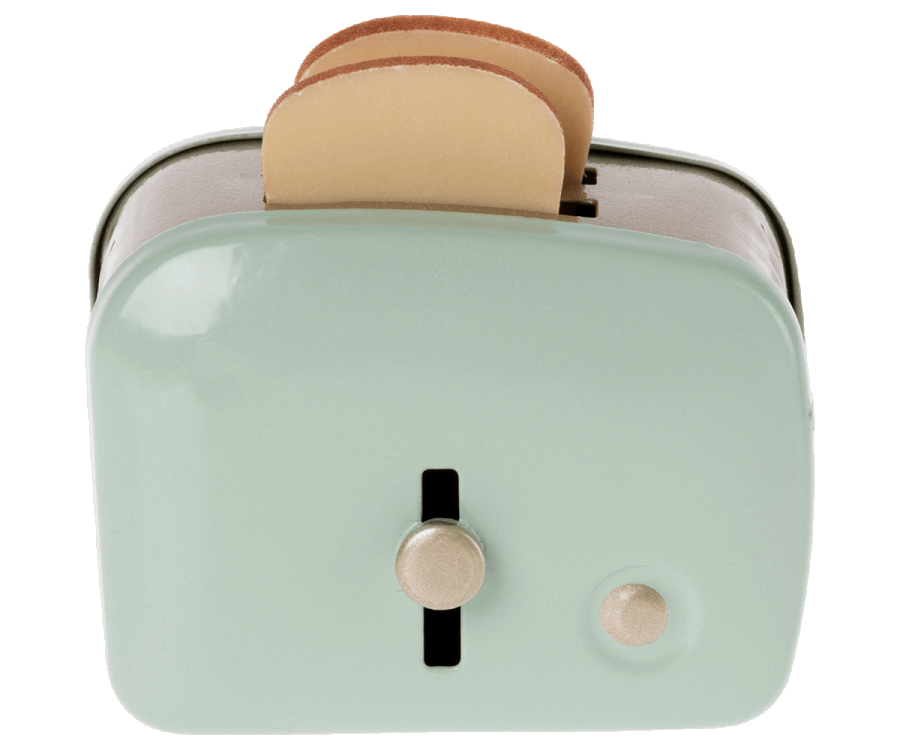 Miniature toaster with bread - Mint