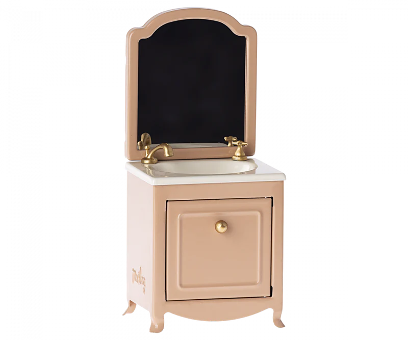 Sink dresser w. Mirror, Mouse - Dark  powder