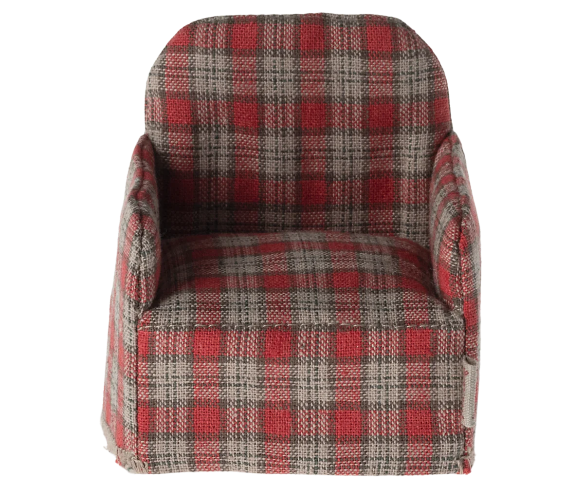 Chair, Mouse - Red checker