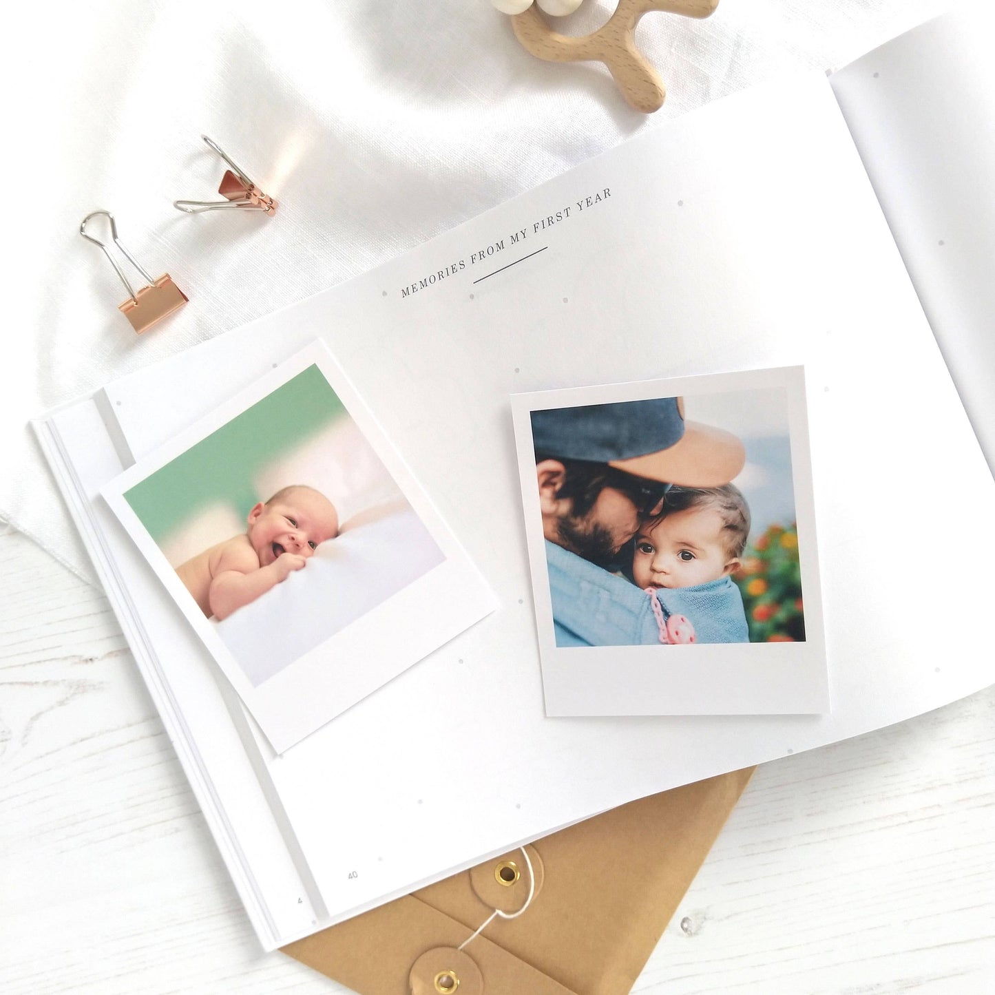 My Baby Journal (Aqua) gift for new parents, keepsake book