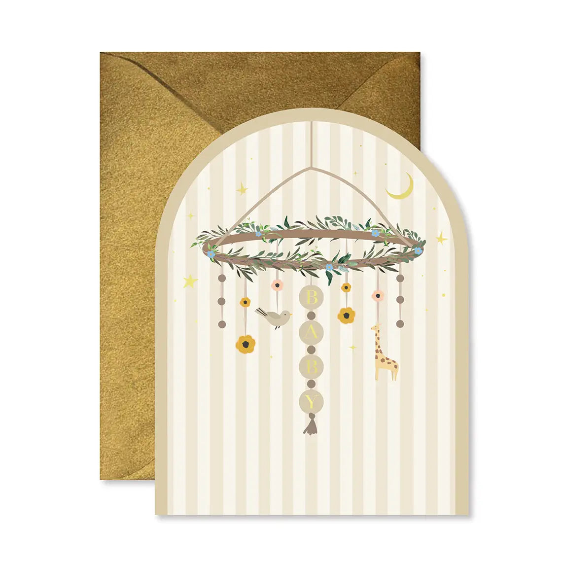 Baby Mobile Arch Greeting Card