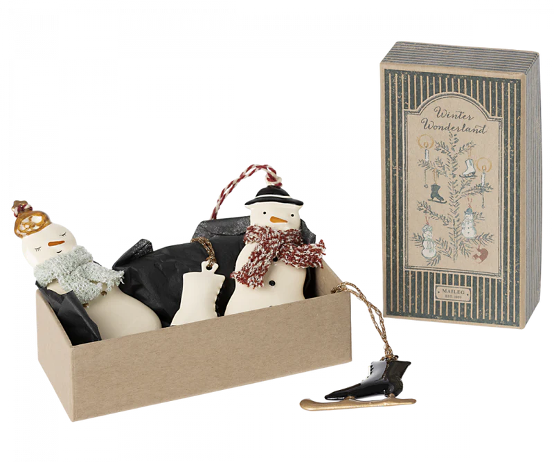 Winter Wonderland - Metal Ornament Set