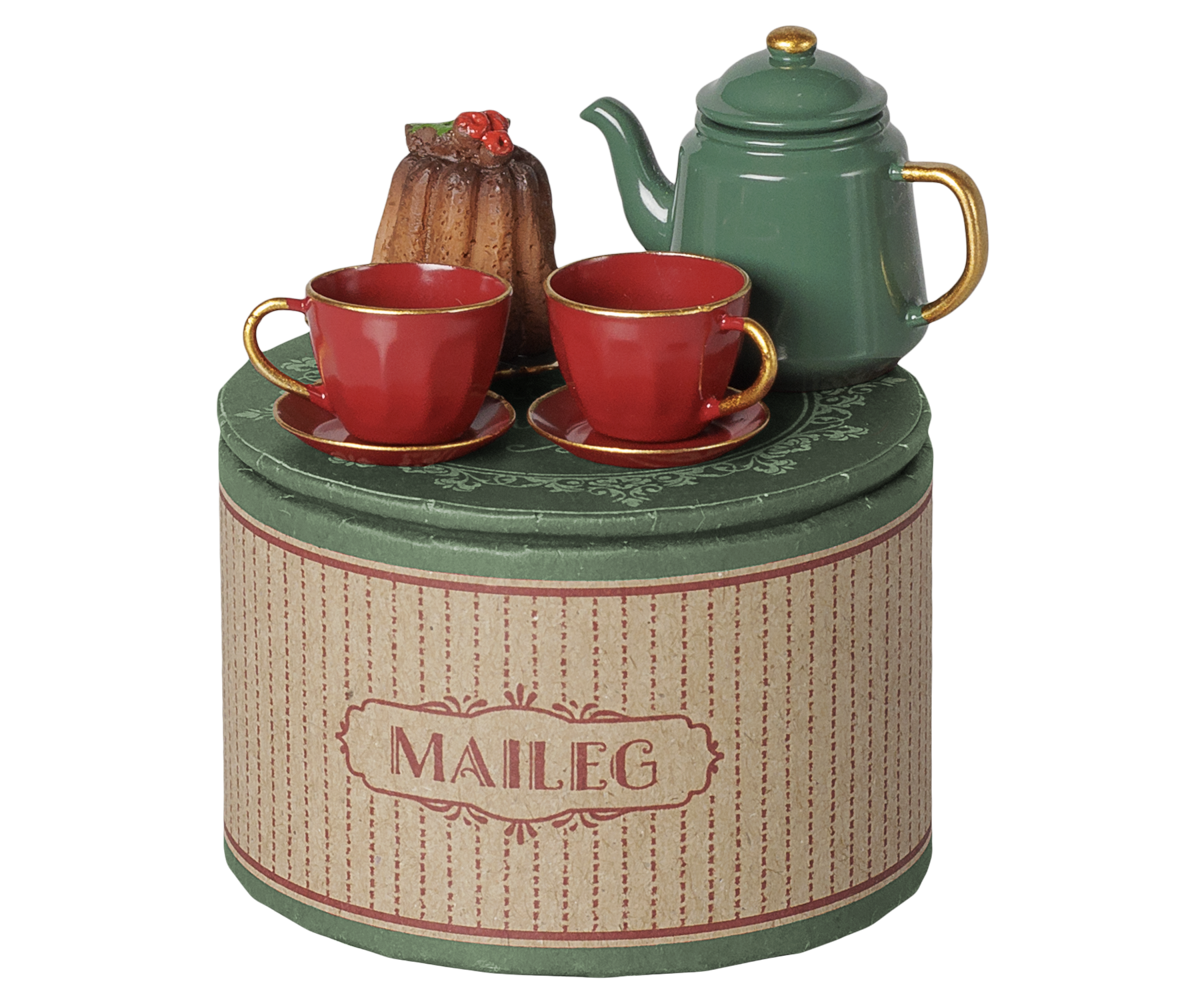 Christmas Tea Party, Mouse - Red, Green