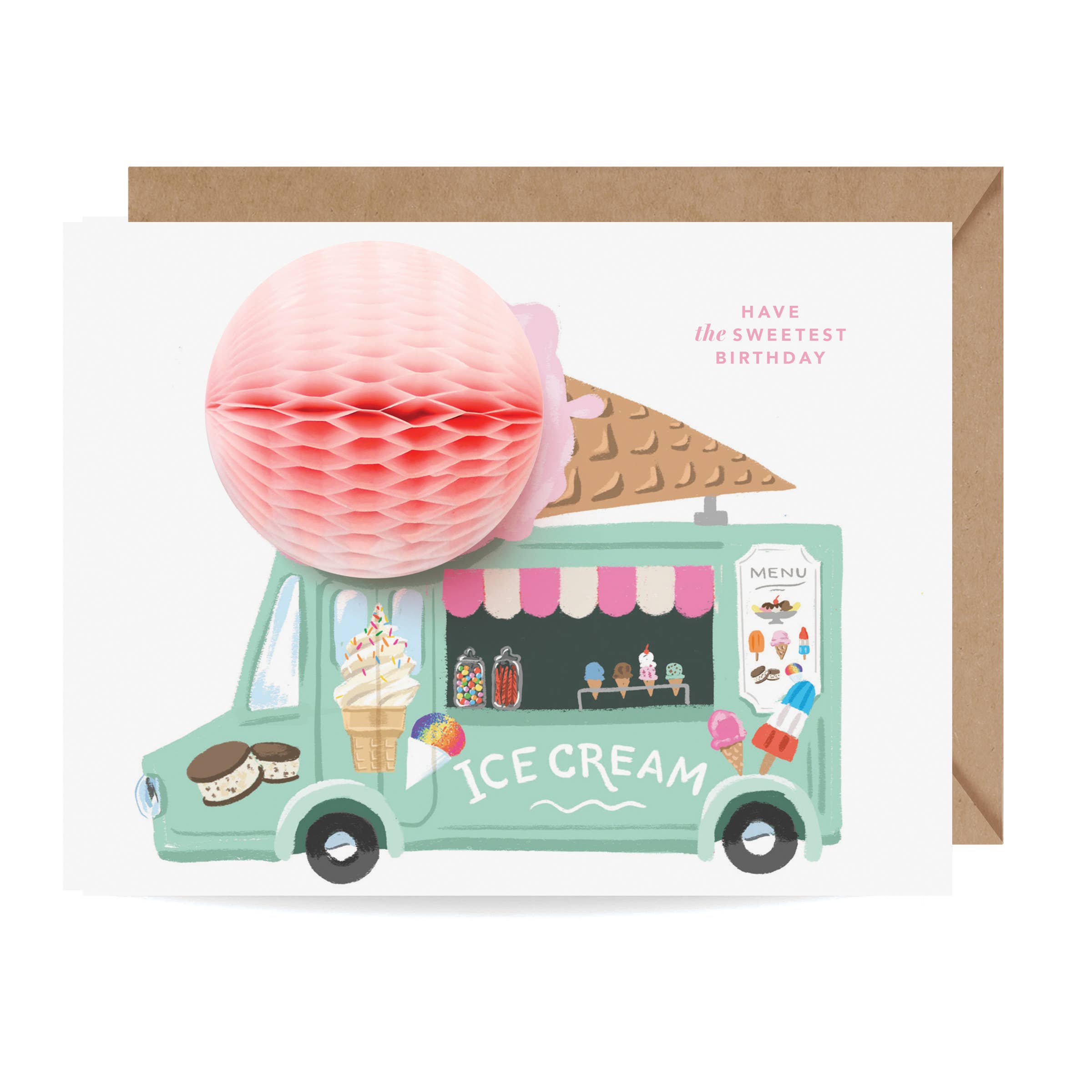 Pop-up Card - Ice Cream Truck Birthday