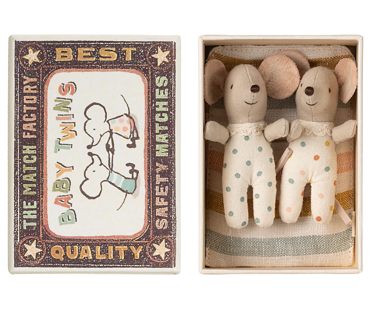 Twins, Baby Mice in Matchbox