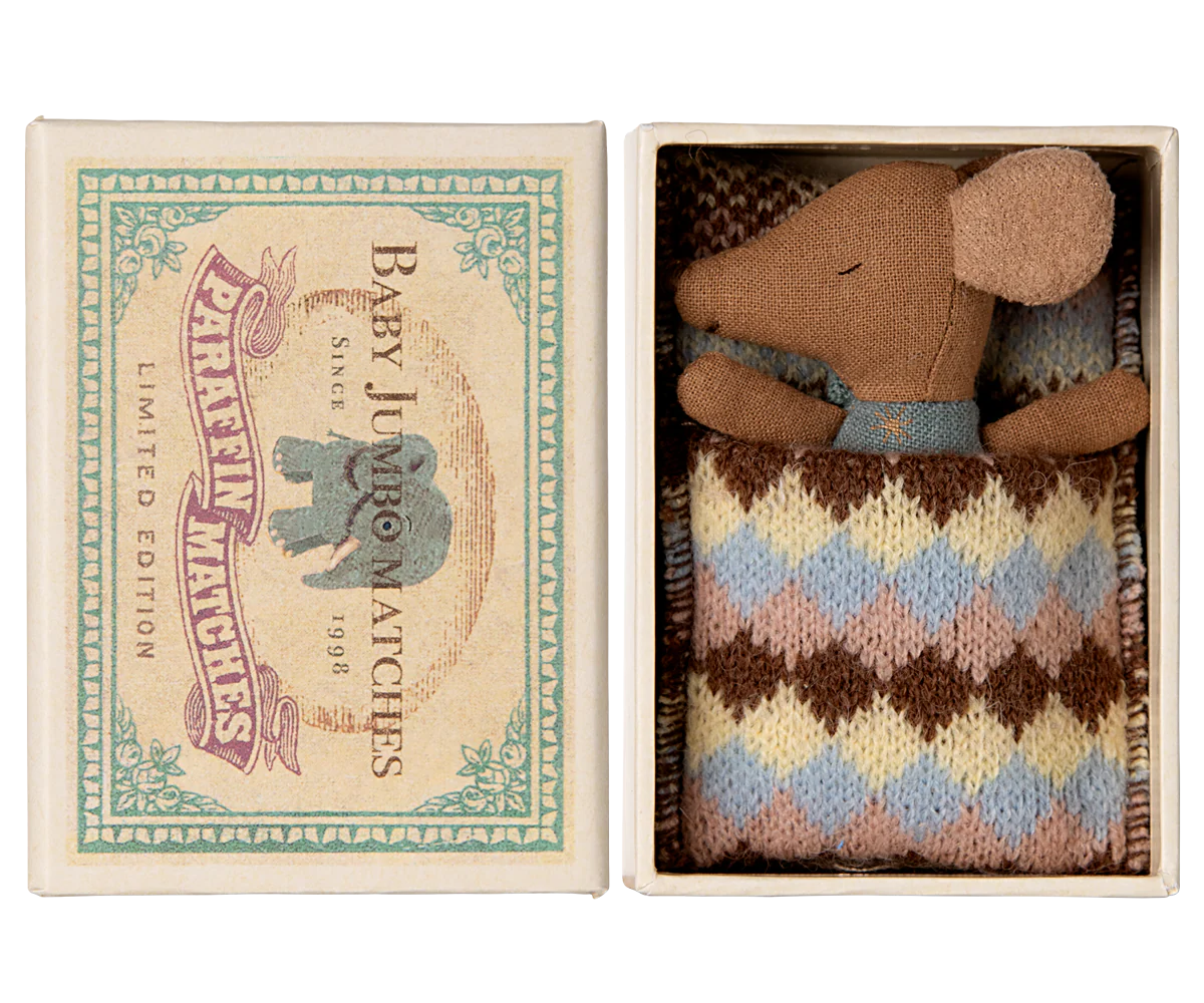 Sleepy Wakey, Baby Mouse - Blue