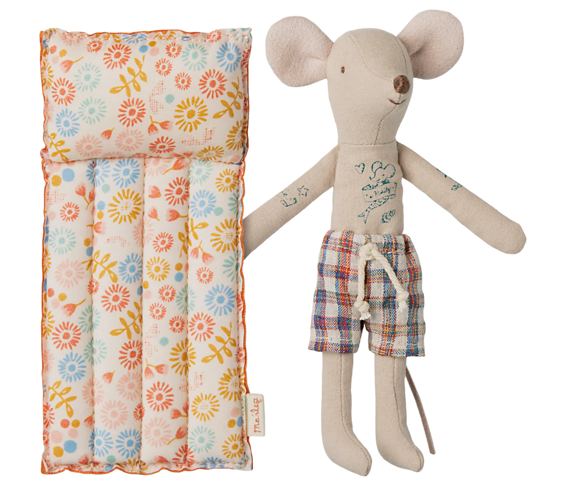 Beach Mouse with Air Mattress, Dad - Flower