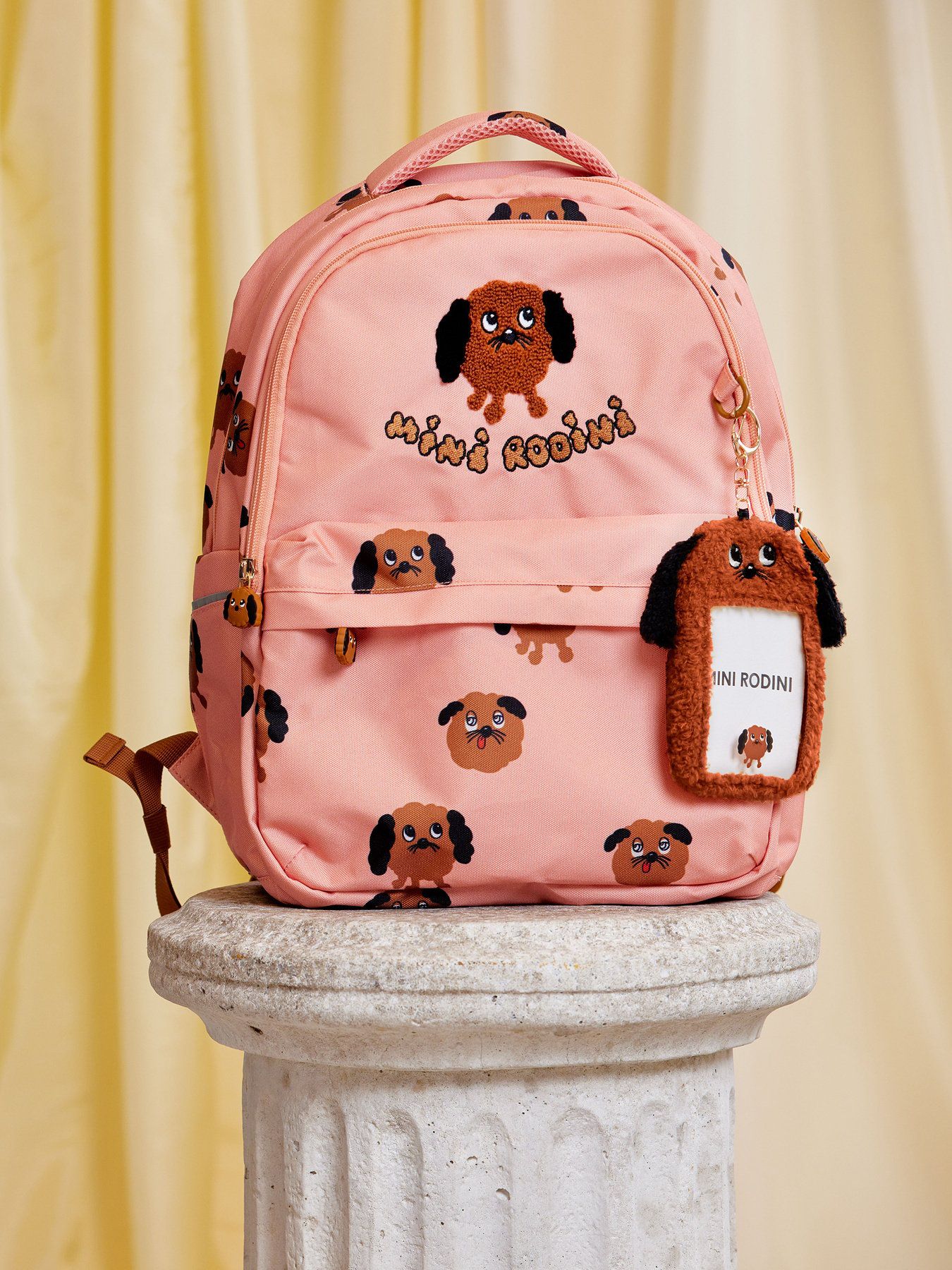 Doggies AOP School Backpack - Pink