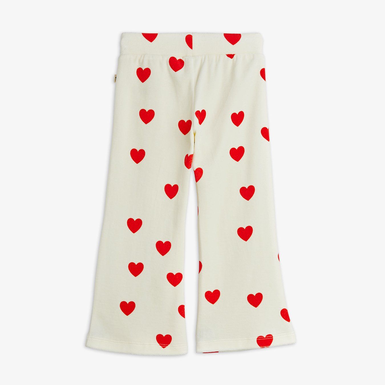 Hearts AOP Velour Trousers - White