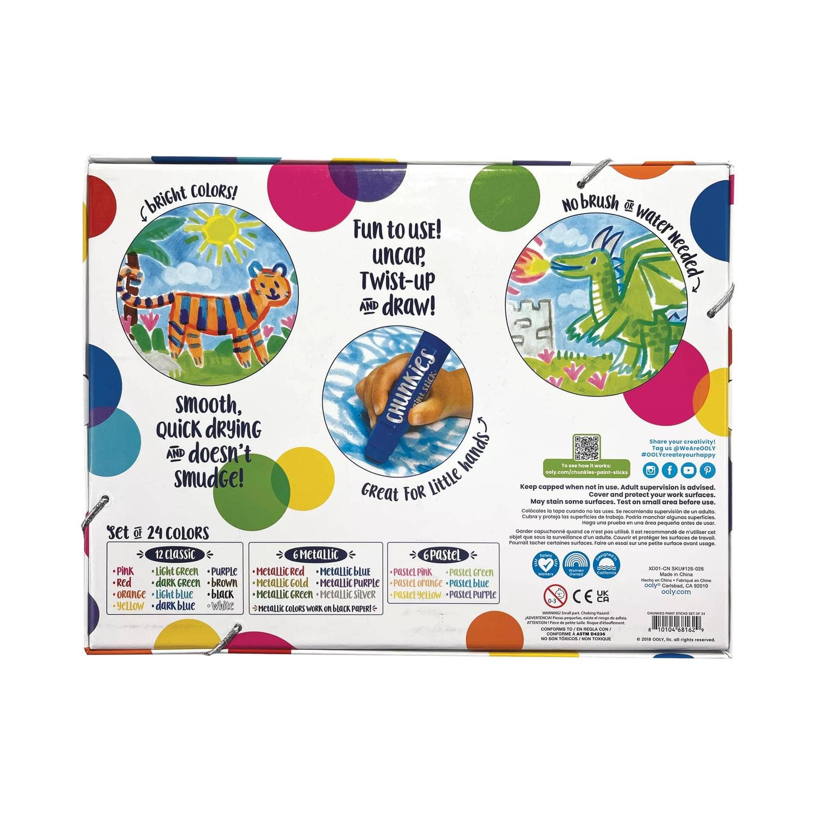 Chunkies Paint Sticks Classic Pack - Set of 6