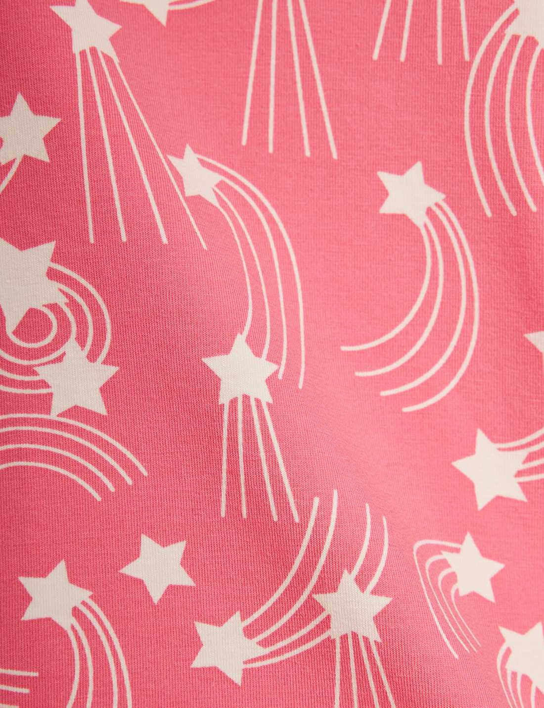 Starfall AOP Flared Trousers - Pink