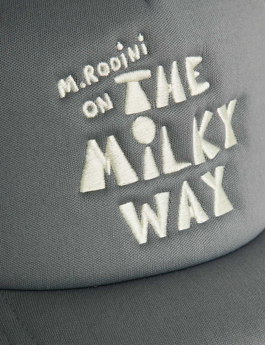 The Miky Way EMB Trucker Cap - Grey