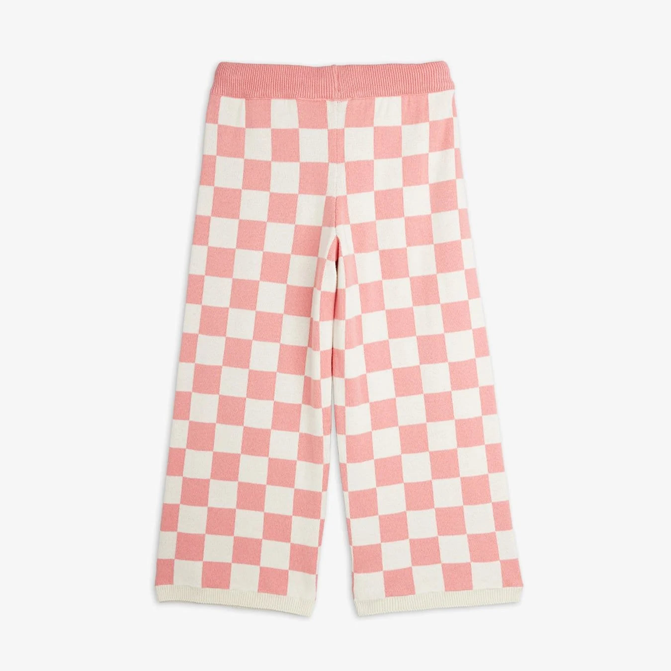 Chess Check Knitted Trouser - Pink