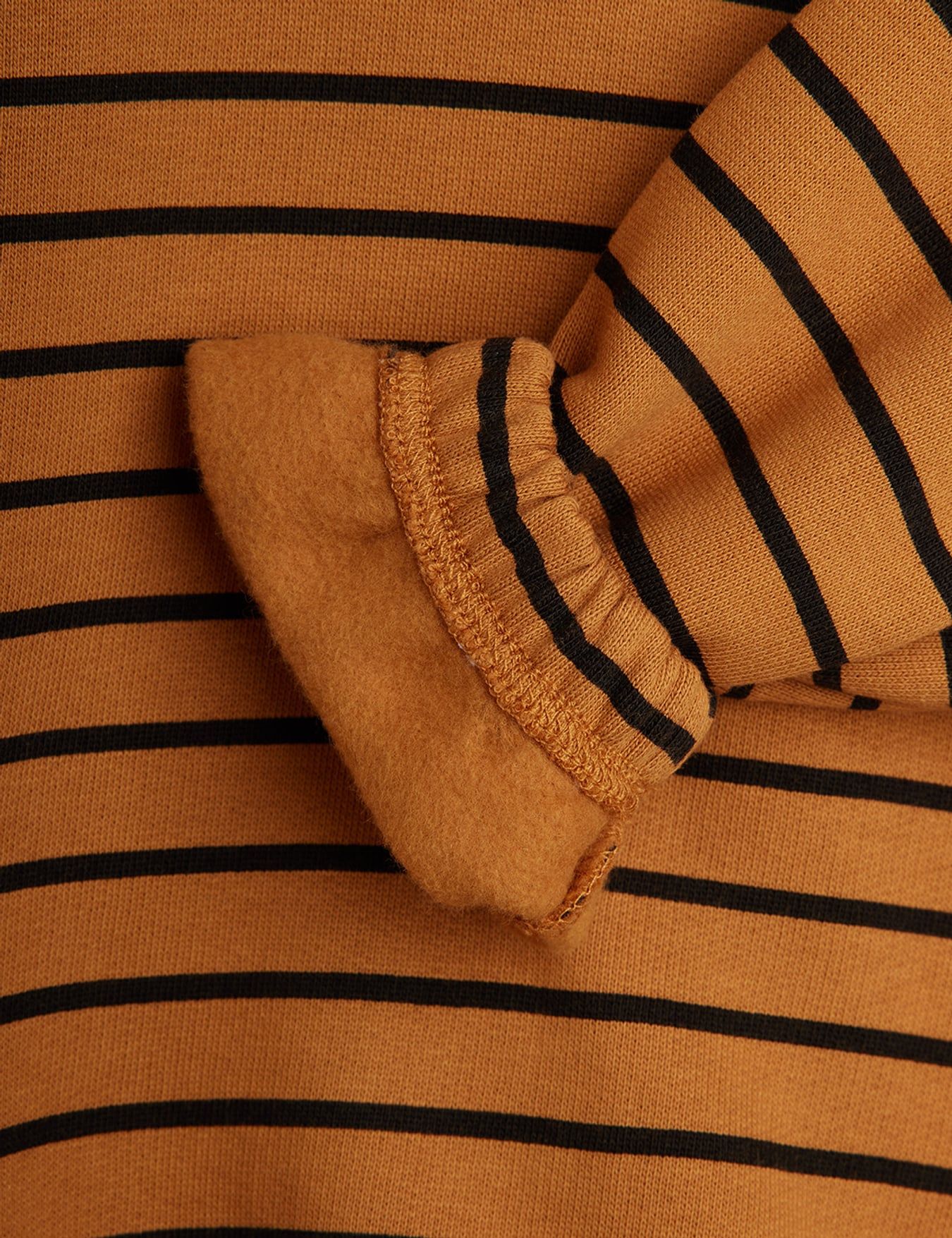 Striped AOP Sweatshirt - Brown