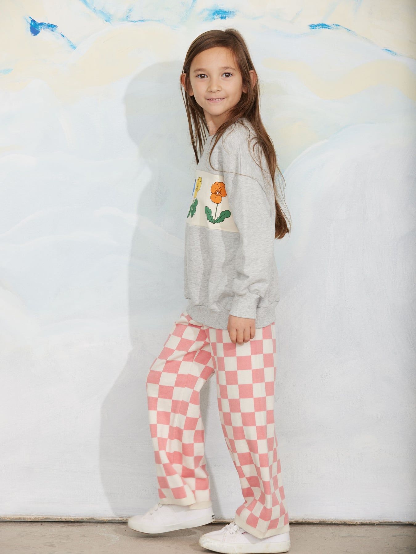 Violas Panel Sweatshirt - Grey Melange