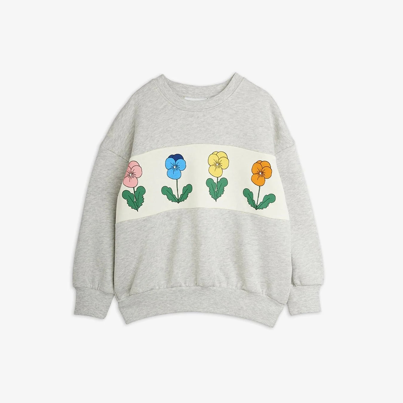 Violas Panel Sweatshirt - Grey Melange