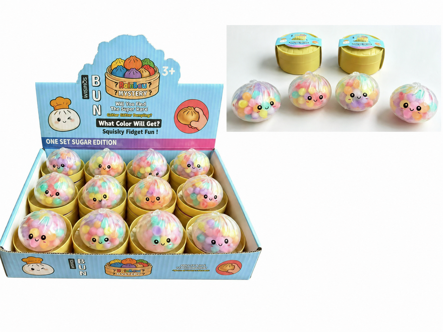 Viral Dumpling Color Beaded Pearls Squishy Fidget