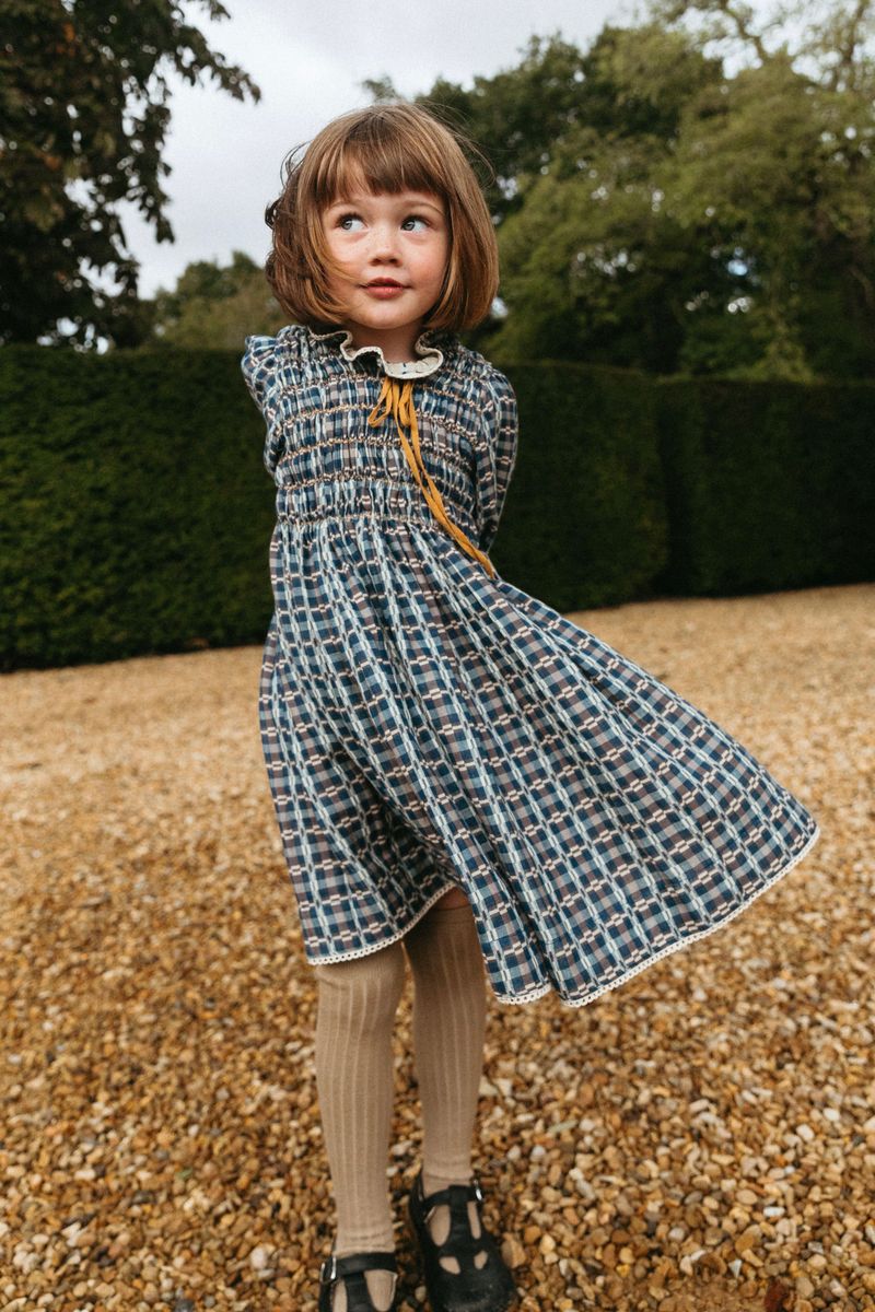 Parvati Dress in Double-Sided Yarn Dye