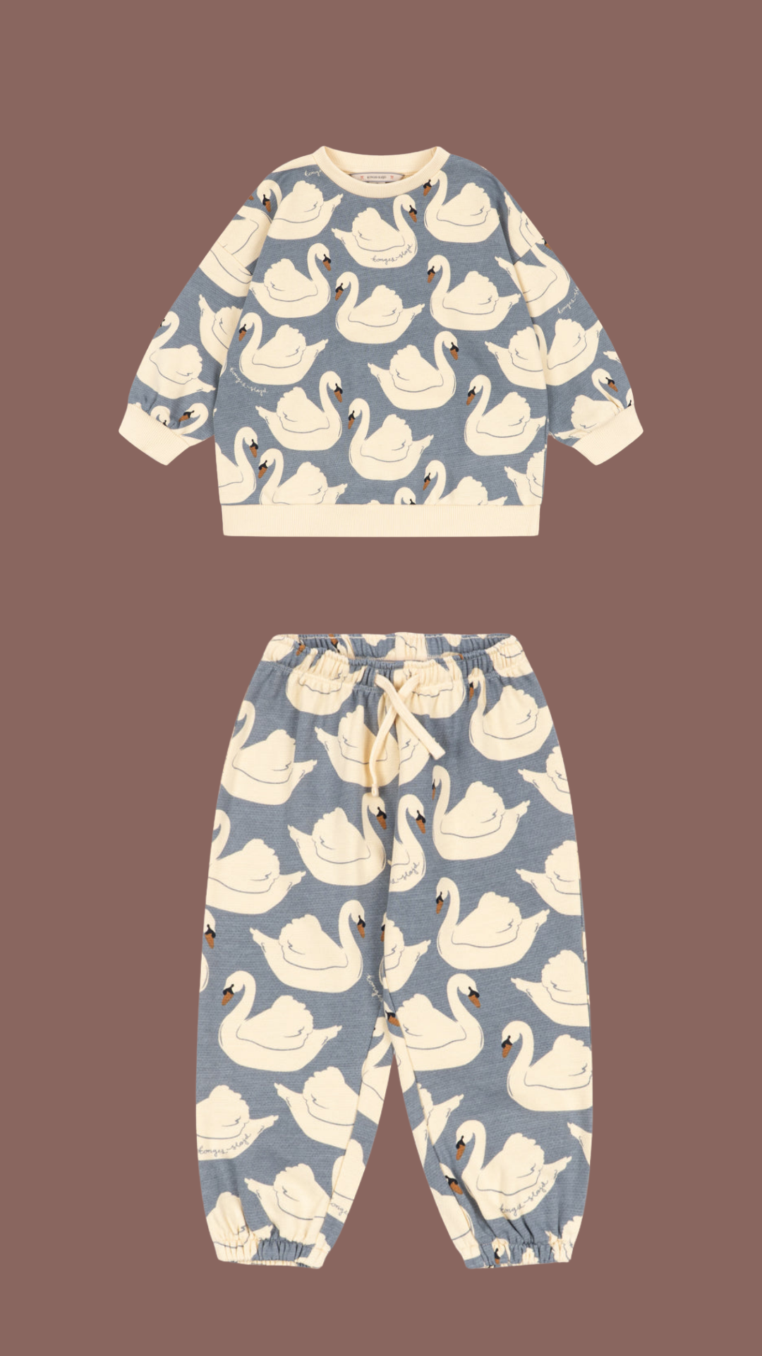 Sweat Shirt & Sweat Pants - Swan