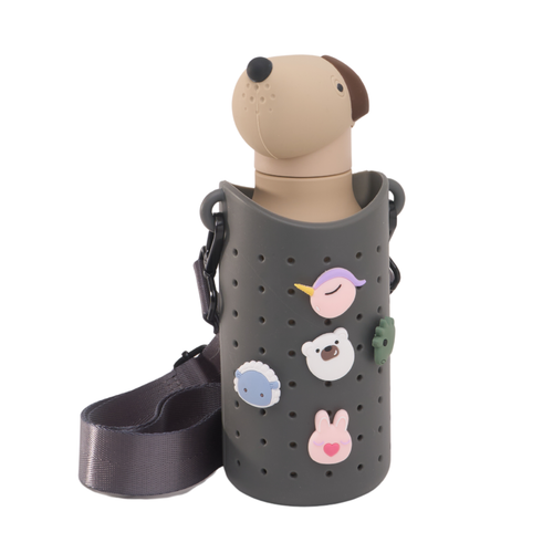 Bestie Water Bottle - Beige Dog 16 oz