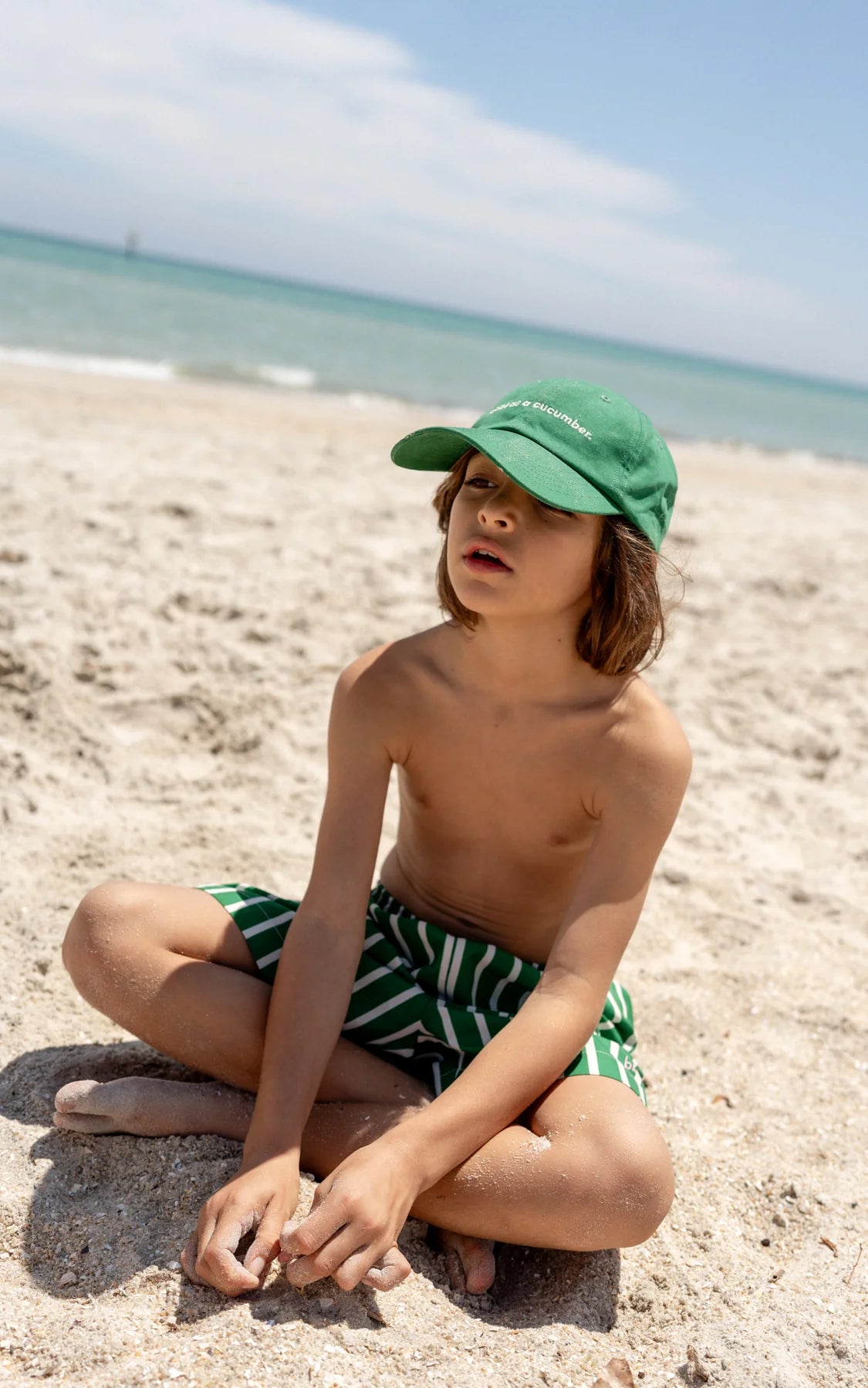 THE THOM SWIM SHORT IN GREEN