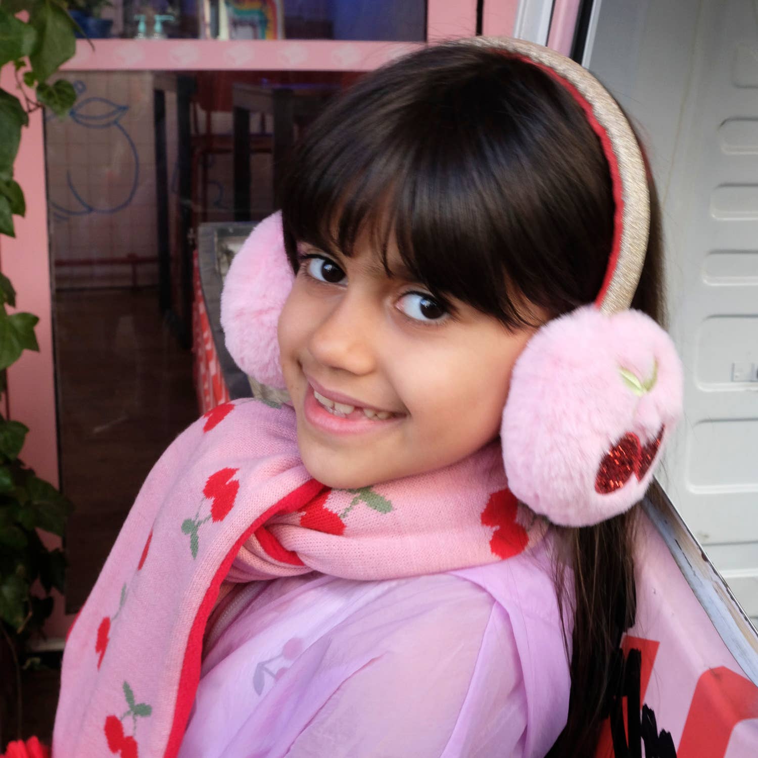 Cheerful Cherry Earmuffs