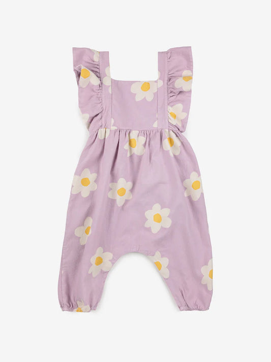 Baby Big Flower all over woven overall