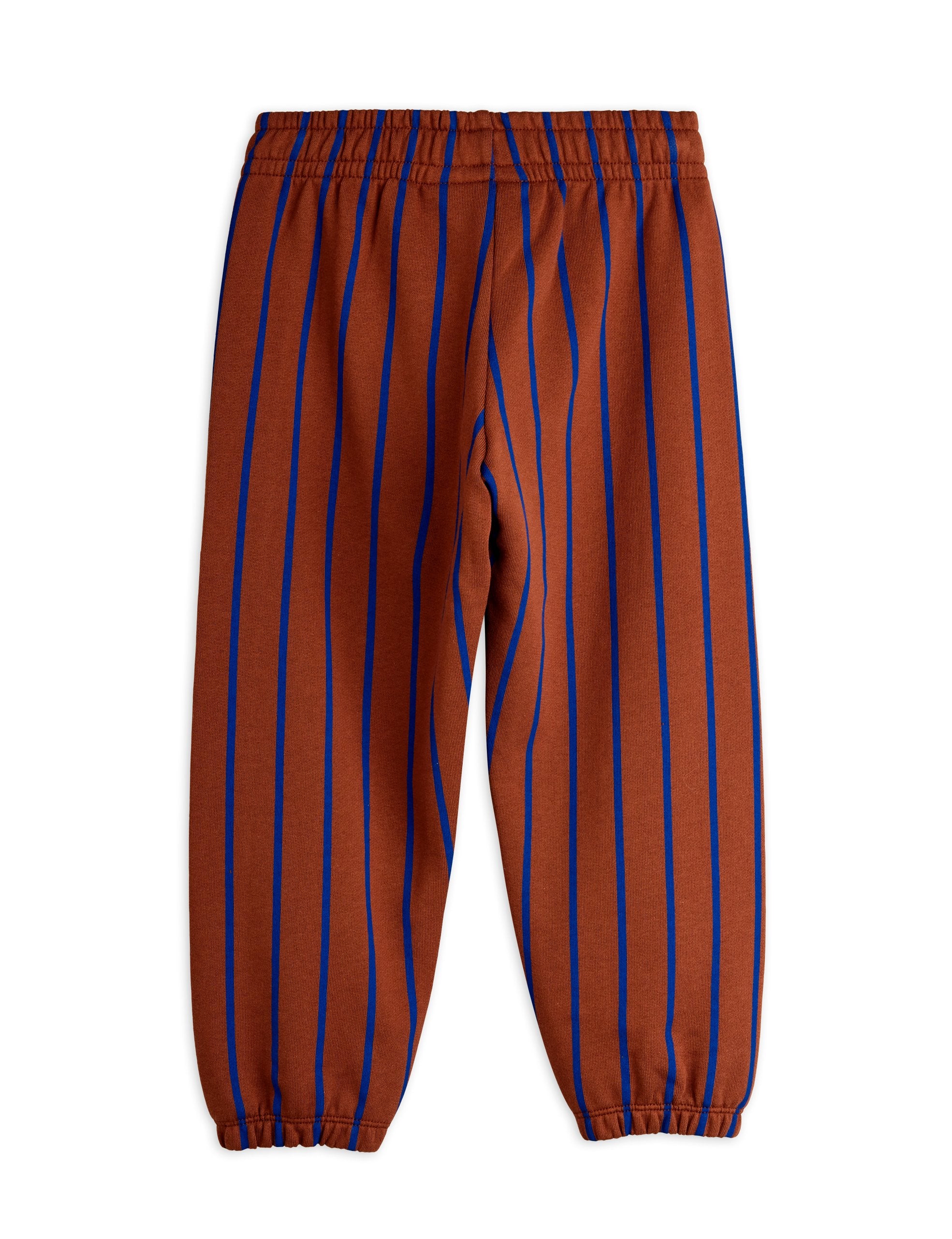 Vertical Stripe AOP Sweatpants - Brown