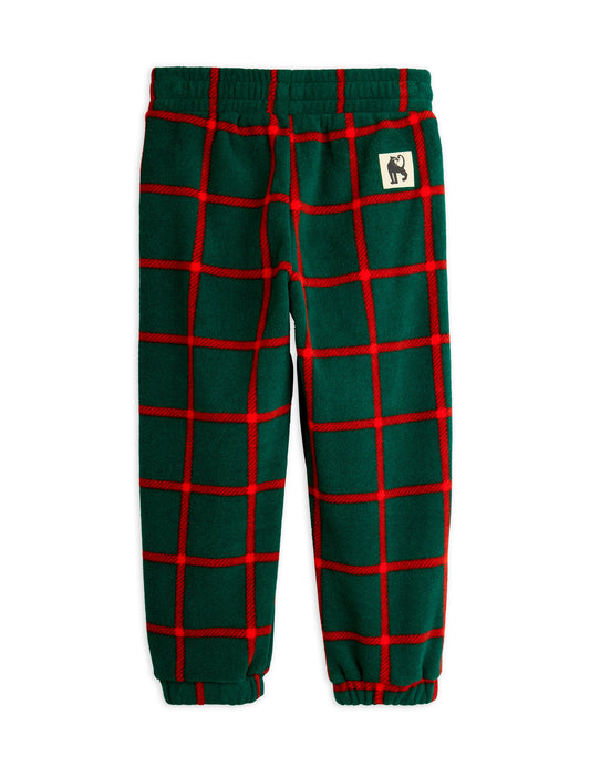 Plaid AOP Fleece Trousers - Green