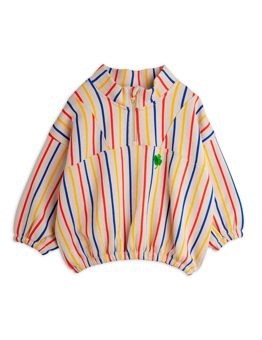 Clover Emb Half Zip Sweatshirt - Multi