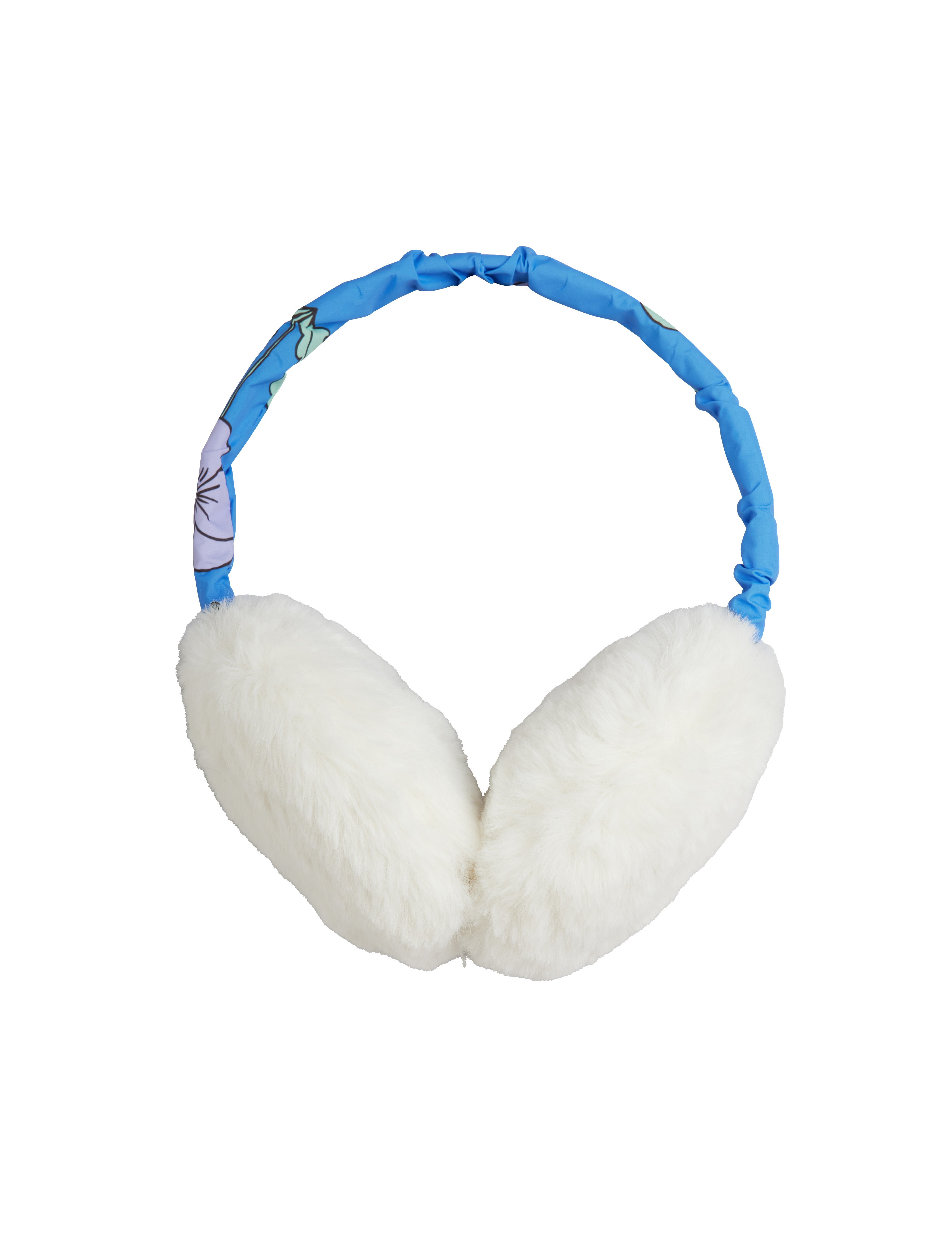 Faux Fur Ear Muffs - Off-White