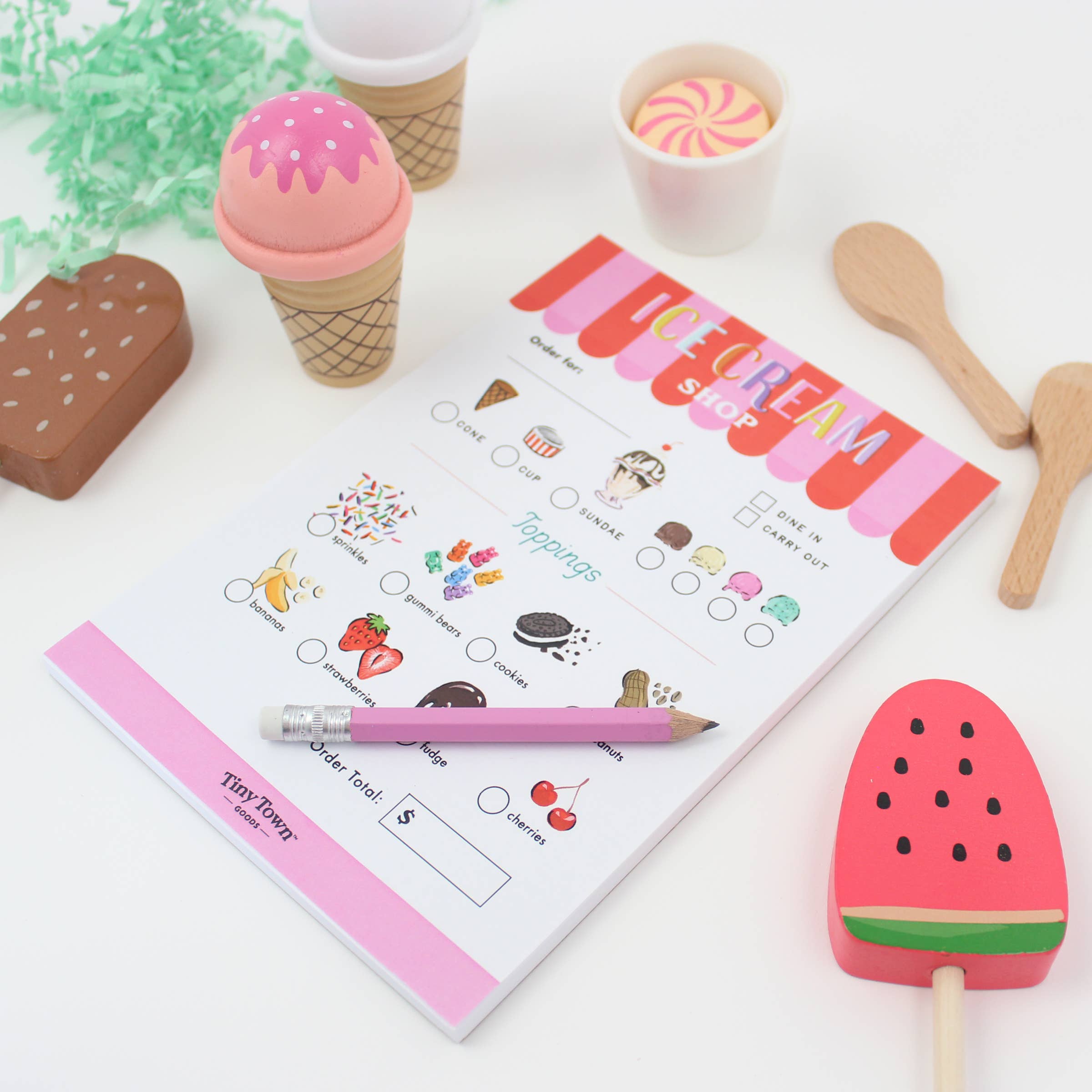 Tiny Town™ Play Notepad - Ice Cream Shop