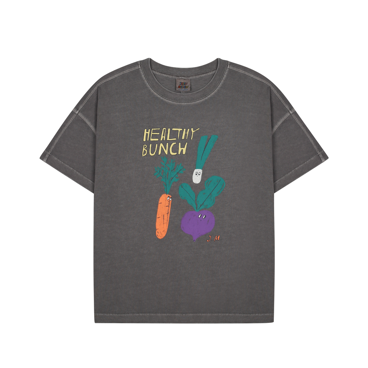 Healthy Bunch Pigment T-Shirt - Charcoal