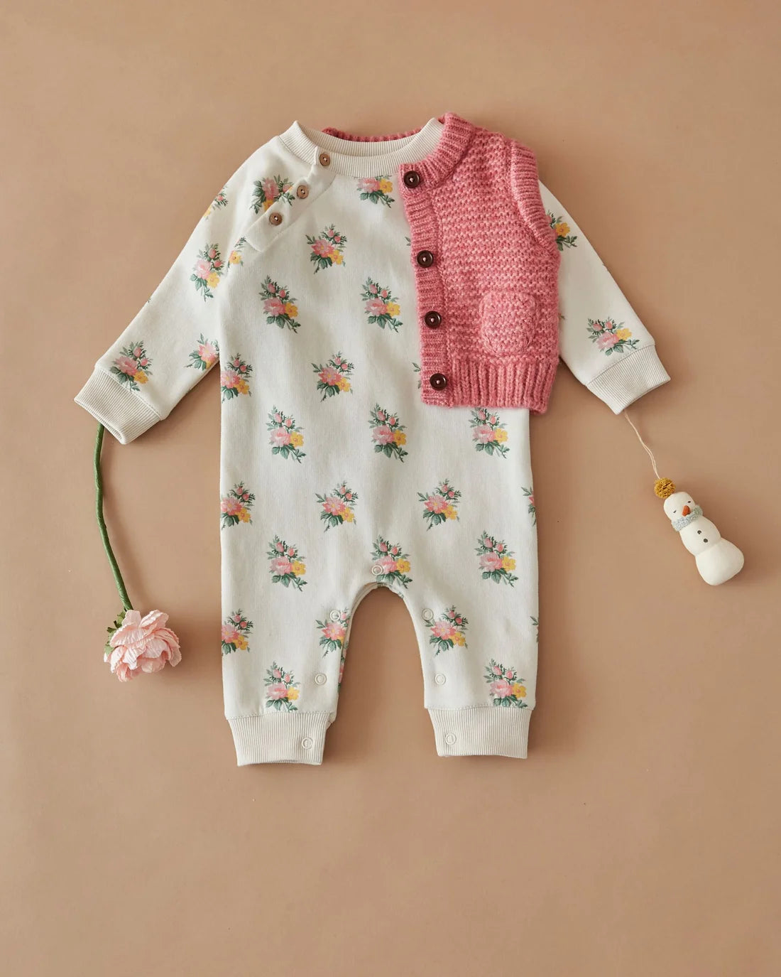 Jumpsuit Ecru  - Floral