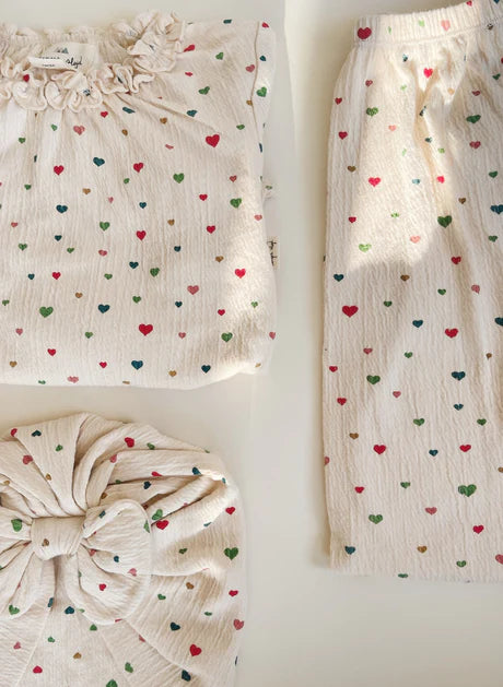 2 PACK CHLEO BAMBI BONNET MULTI HEARTS