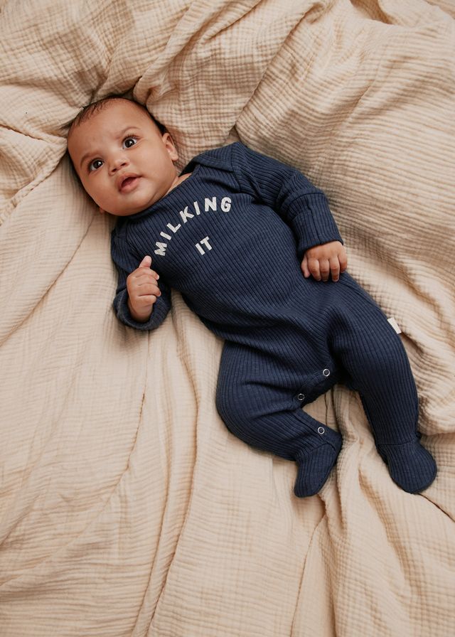 Milking It Navy Onesie