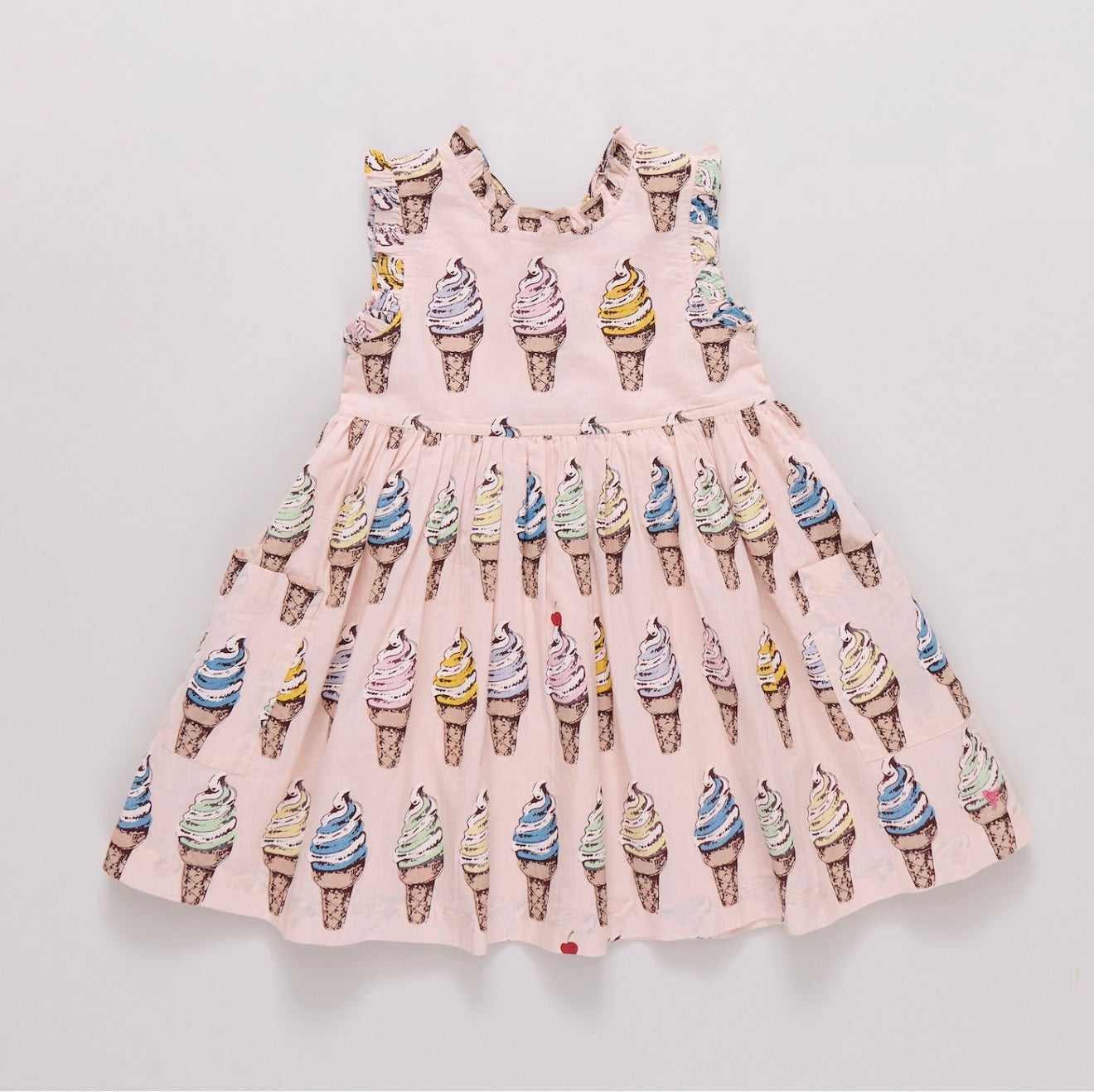 Girls Alyssa Dress - Pink Soft Serve