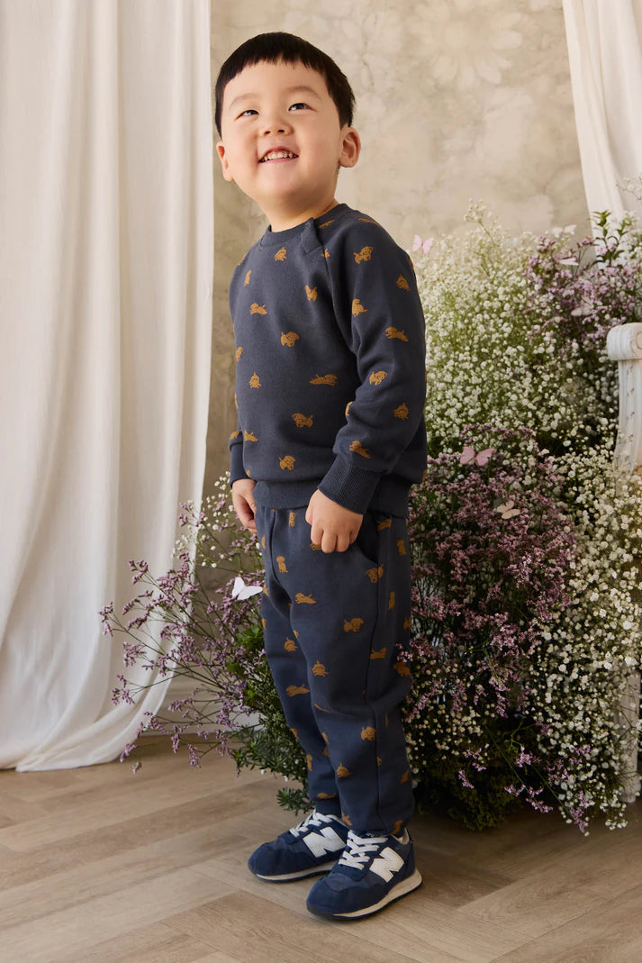 Organic Cotton Flynn Sweatshirt and Sweatpants - Playful Milo Captain