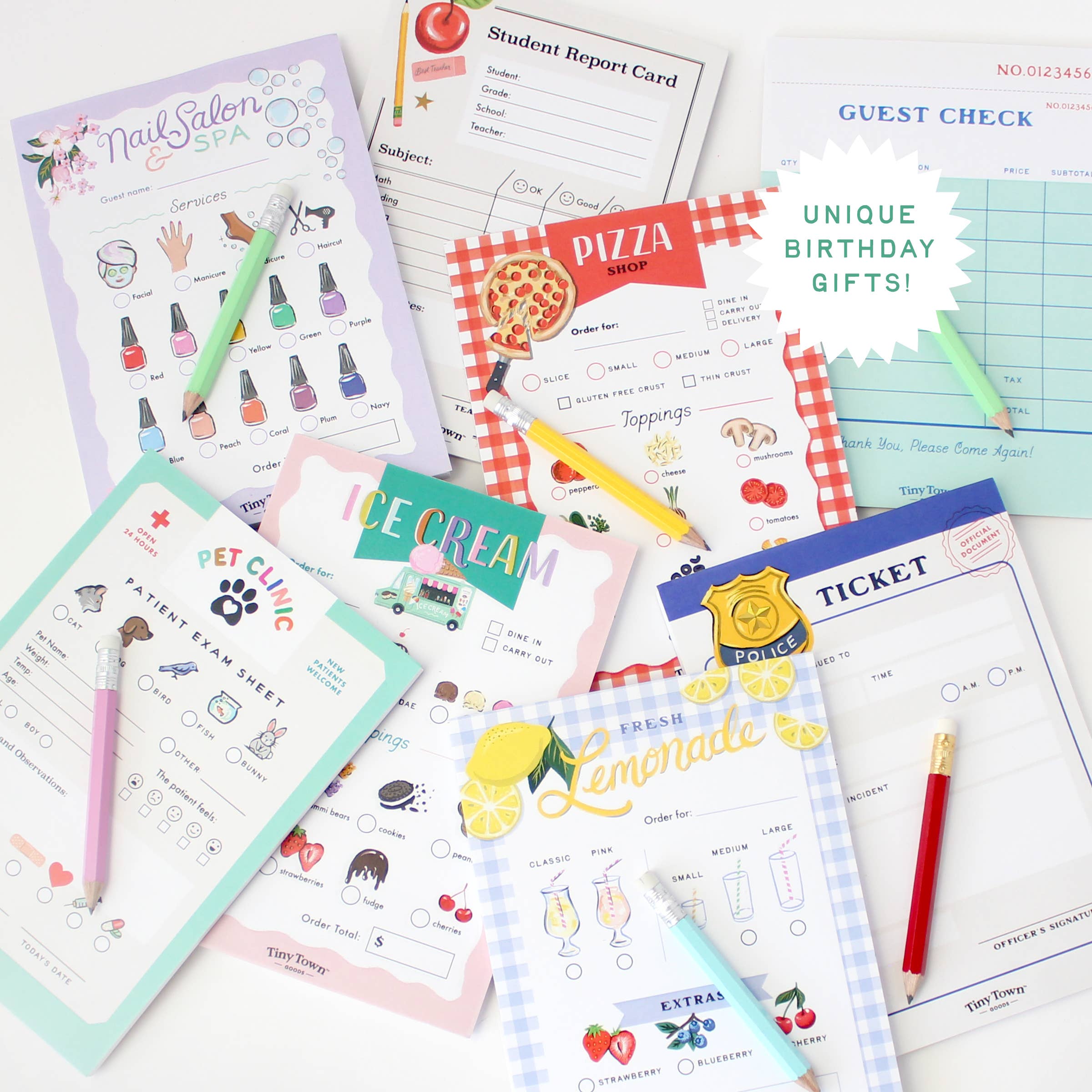 Tiny Town™ Play Notepad - Pizza Shop