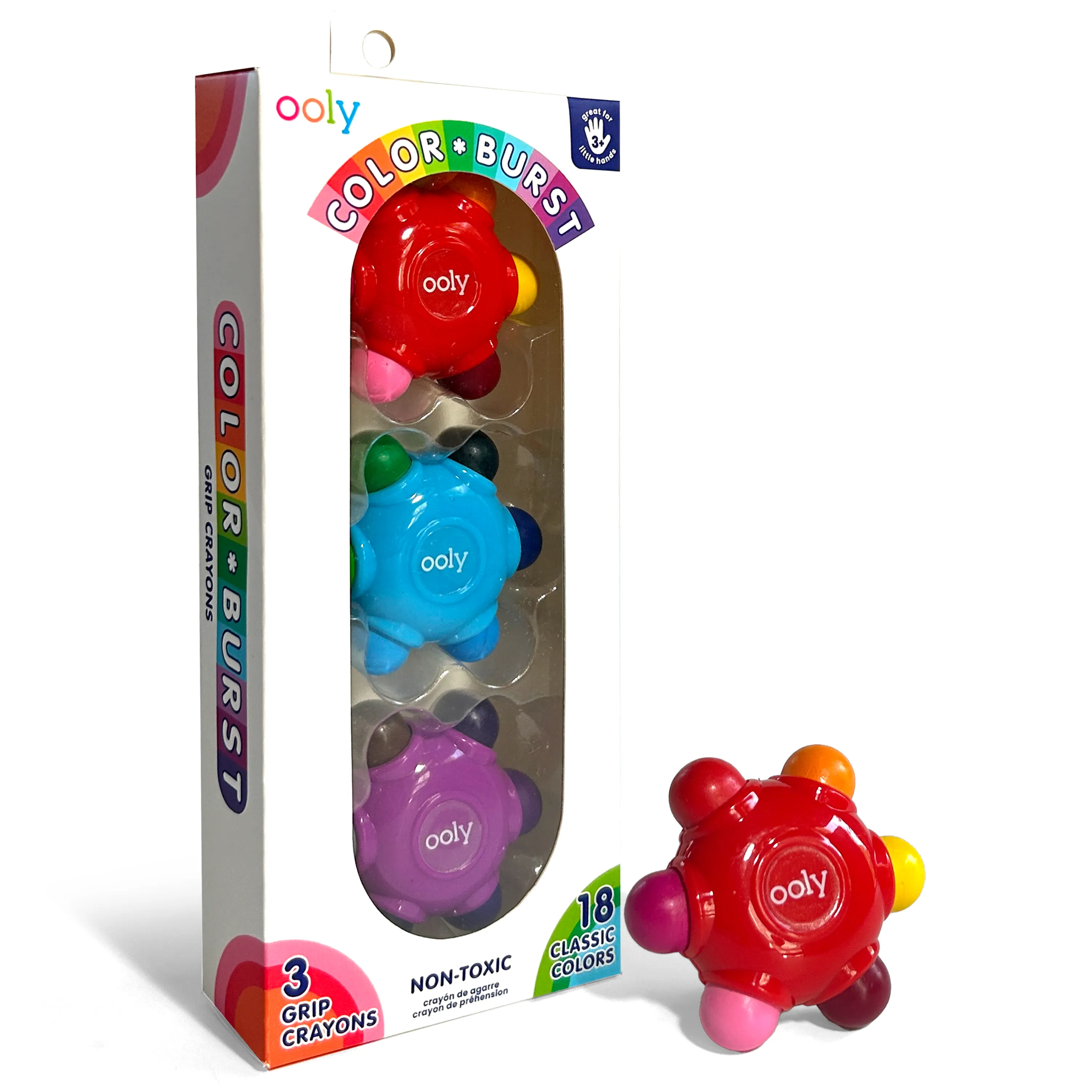 Color Burst Easy Grip Crayons  Set of 3
