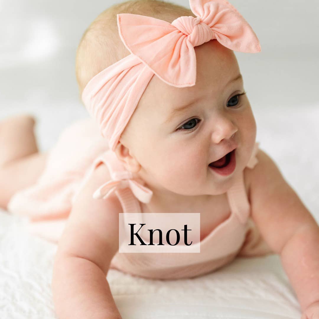 Baby Bling® The Original Knot Soft Nylon Headband: Ash