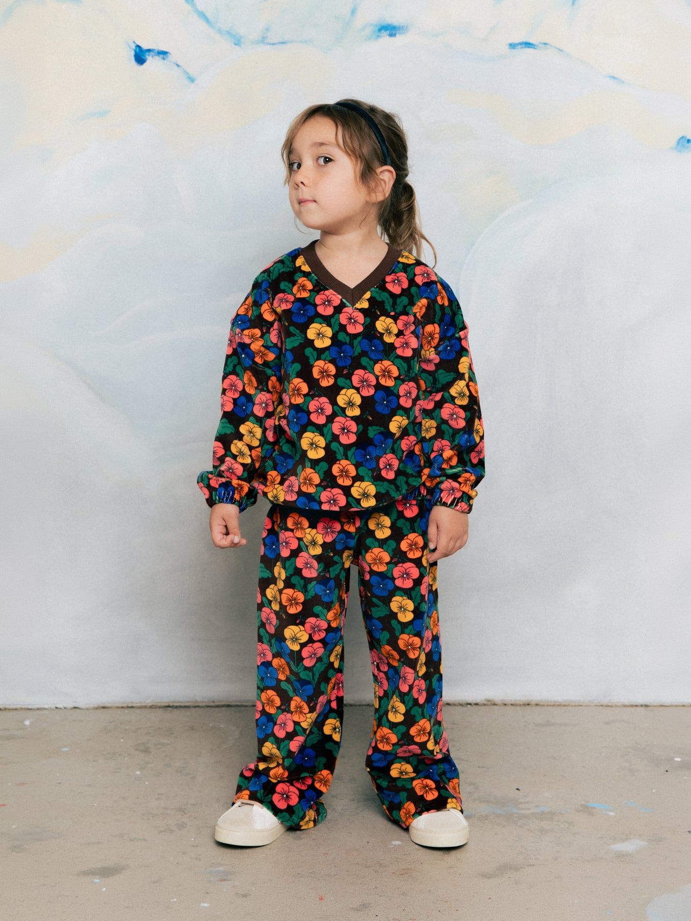 Violas AOP Velour Sweatshirt