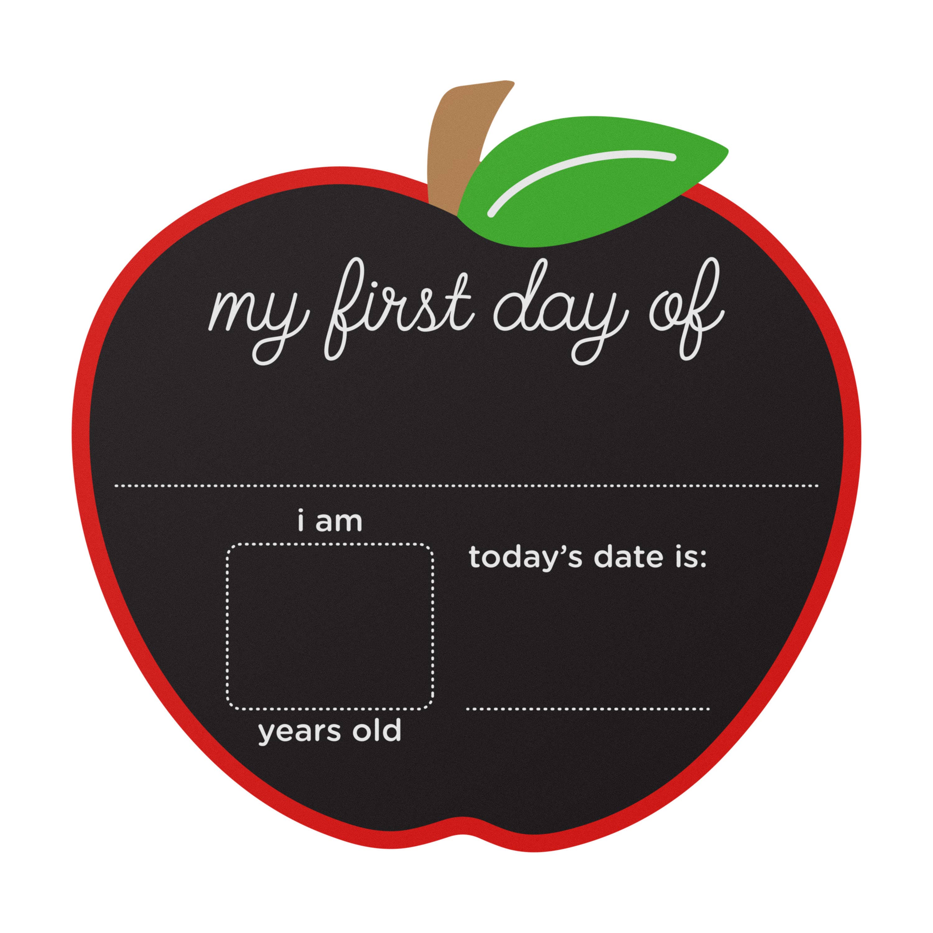 First and Last Day of School Reversible Chalkboard Sign
