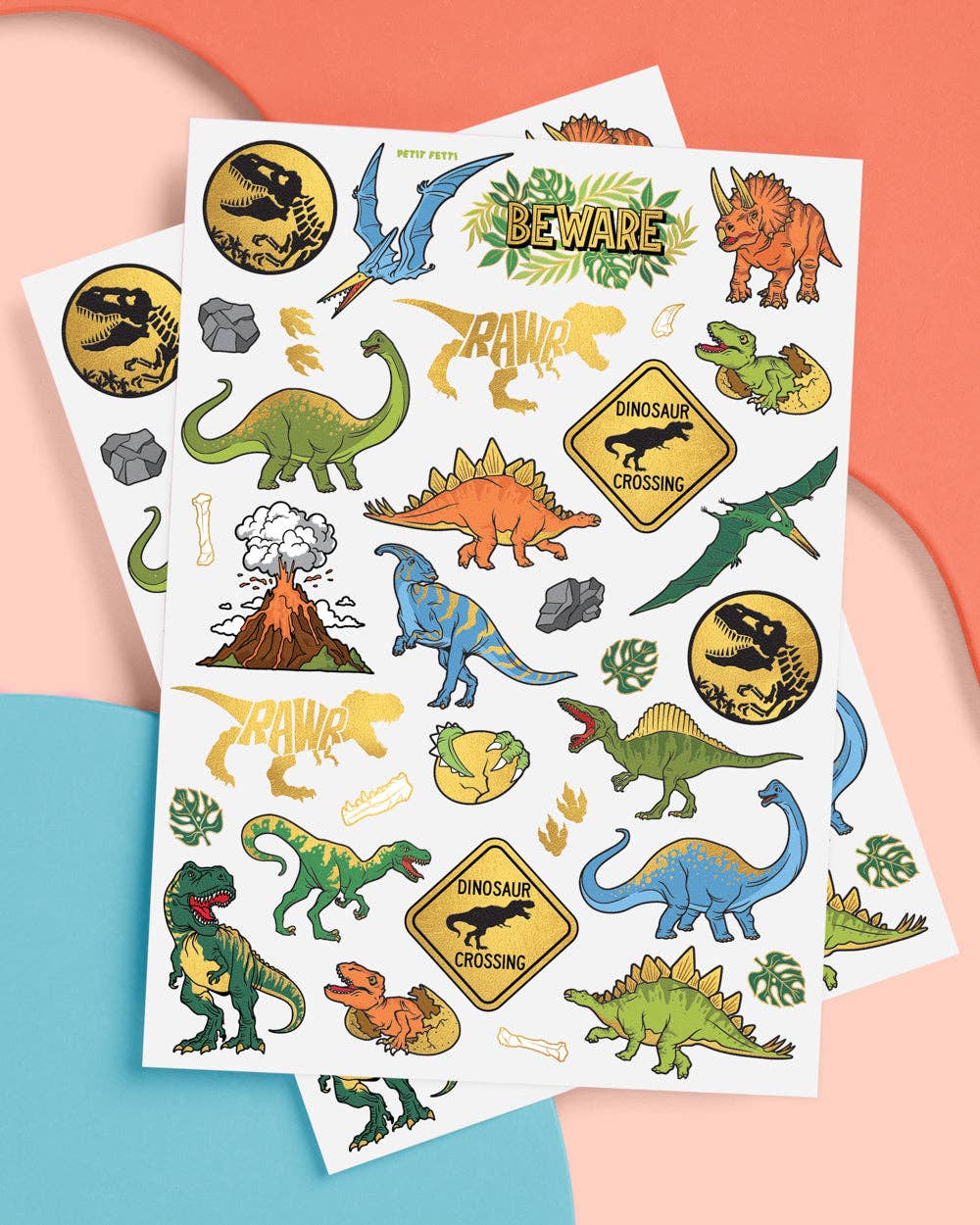Dinosaur Temporary Tattoos | kids party, dinosaur birthday