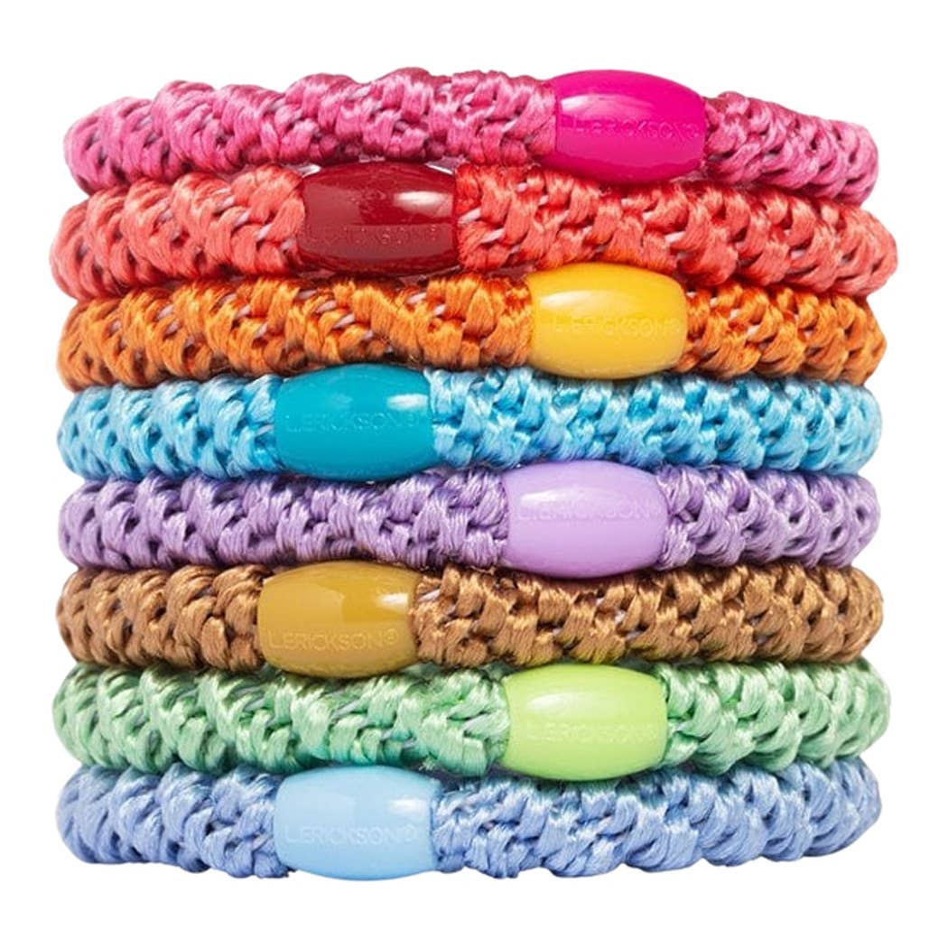 Grab & Go Ponytail Holders - Set of Eight: Spring