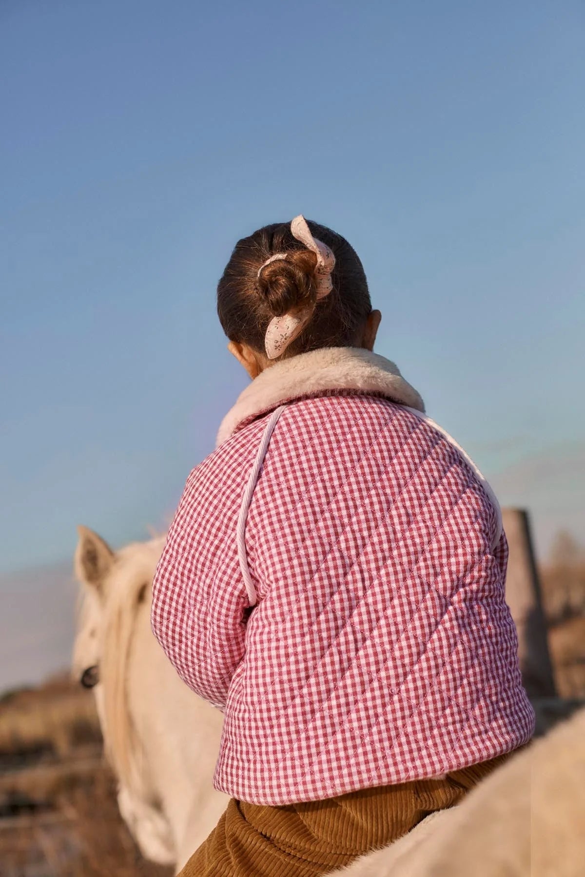 Jasmina Reversible Coat - Raspberry Checks